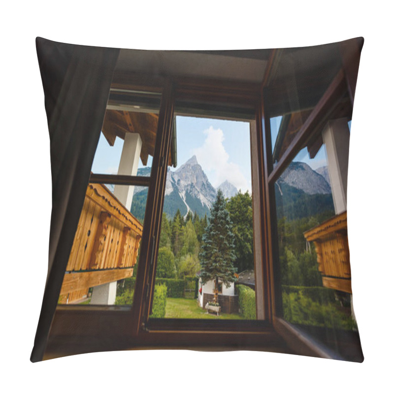 Personality  Mountain Village On Summer Day Pillow Covers