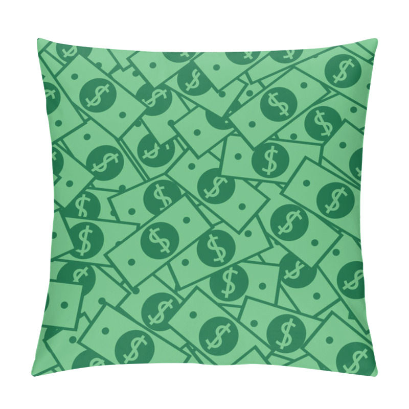 Personality  Money Pattern With Many Dollar Currency Signs Pillow Covers