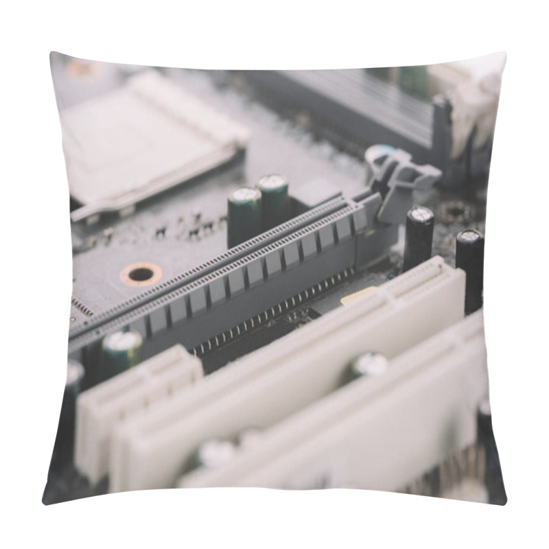 Personality  Standard Motherboard With Electrolytic Capacitors And Elements Pillow Covers