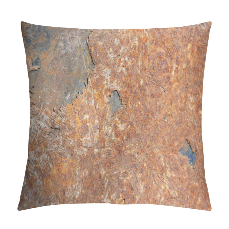 Personality  Brown Rusty Metal Sheet Texture, Rusty Metal Background Pillow Covers