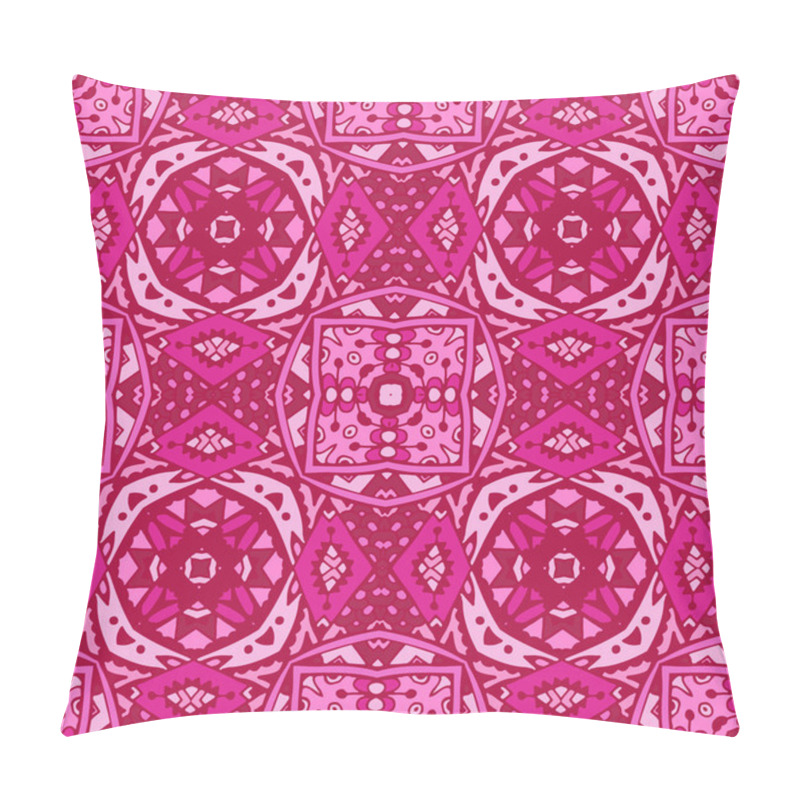 Personality  Cute Pink Geometry Ornament Background Pillow Covers