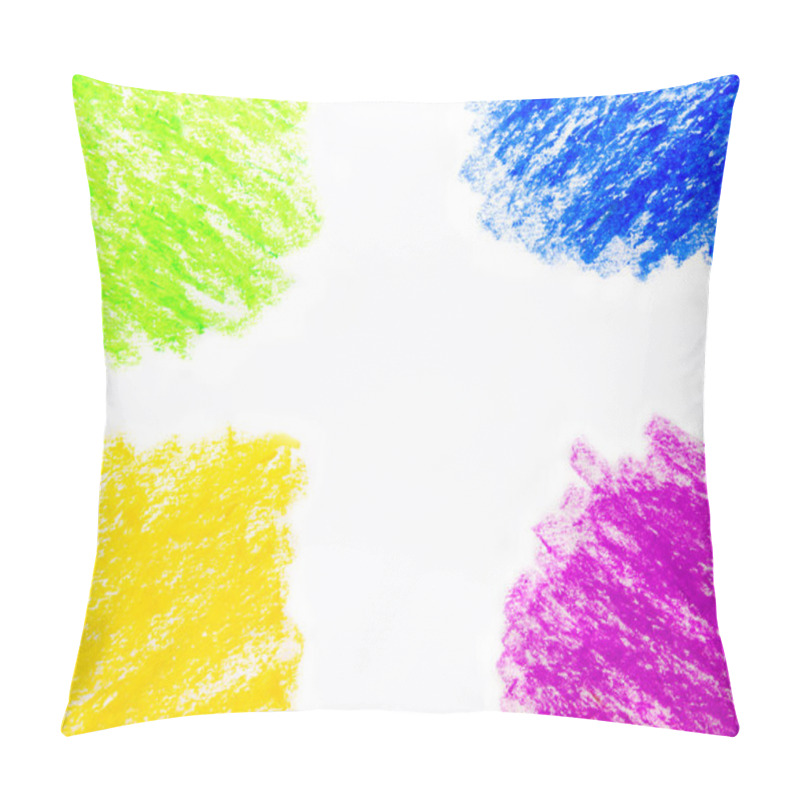 Personality  Wax Crayon Hand Drawing Background Pillow Covers