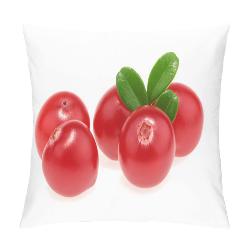 Personality  Cranberries Isolated On White Background Pillow Covers