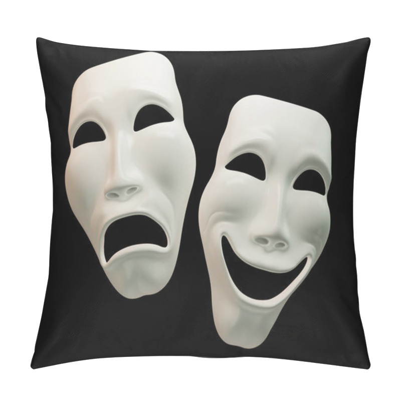 Personality  Drama And Comedy-theatre Symbols Pillow Covers