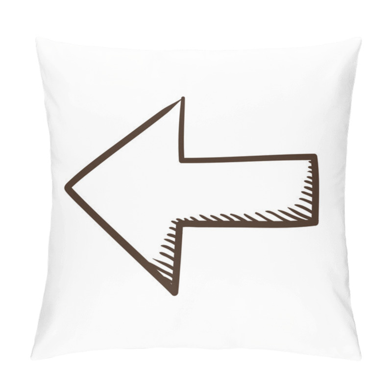 Personality  Direction Arrow Symbol. Pillow Covers