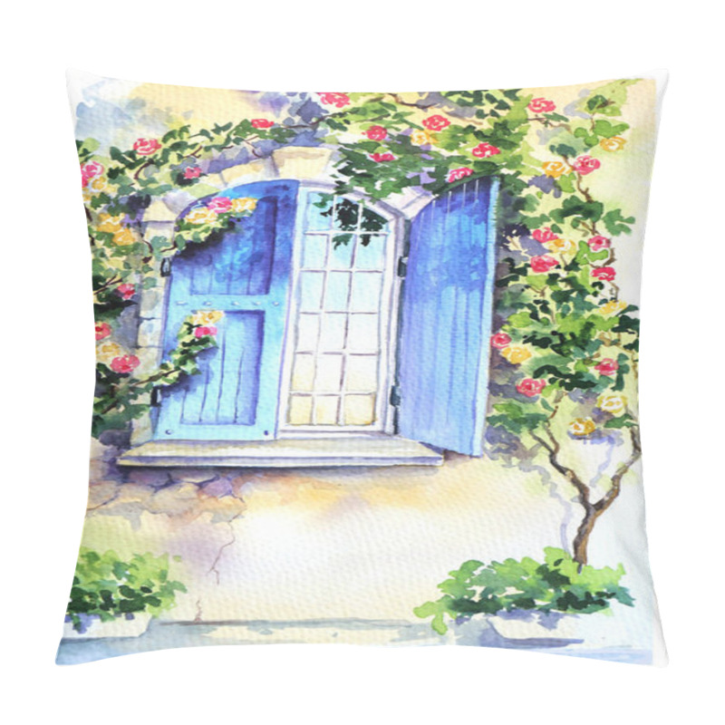 Personality  Window In The Morning In Provence Pillow Covers