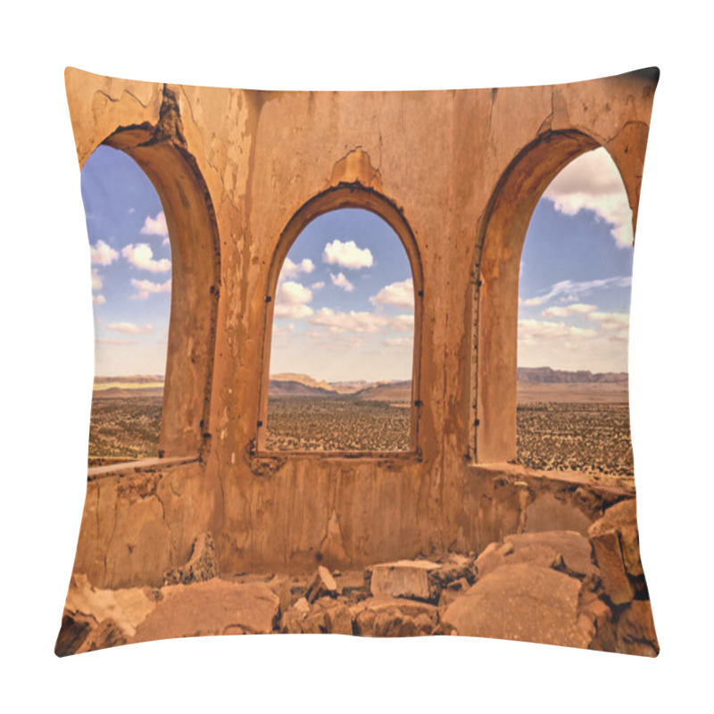 Personality  The Ruins Of The Fort Ksar Tafnidilt Pillow Covers