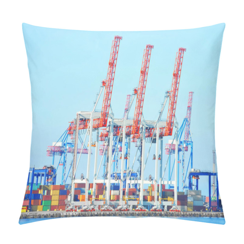 Personality  Port Cargo Crane And Container Pillow Covers