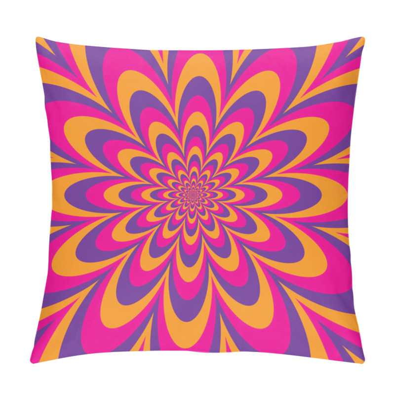 Personality   Infinite Flower In Magenta, Purple And Orange Pillow Covers