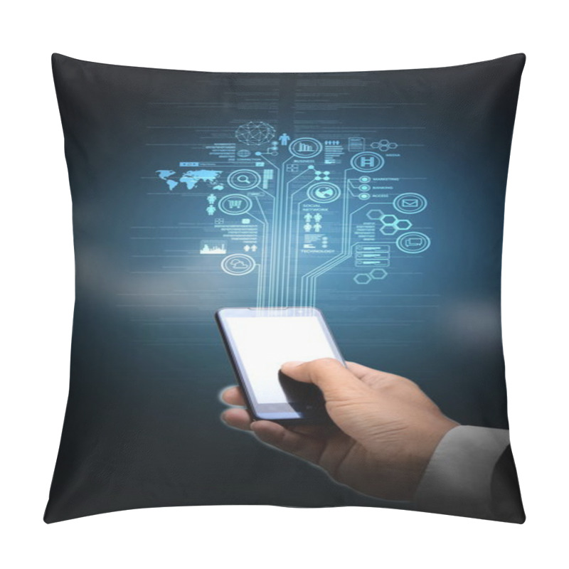 Personality  Smart Phone Internet Technology Pillow Covers