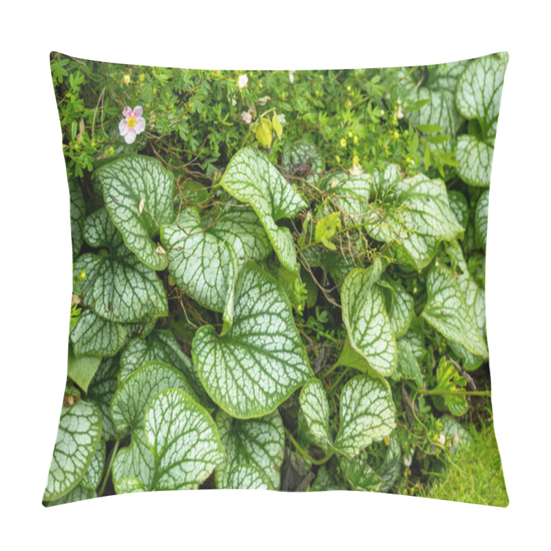 Personality  Green Flower Borded In The Old Walled Bristish Garden Pillow Covers