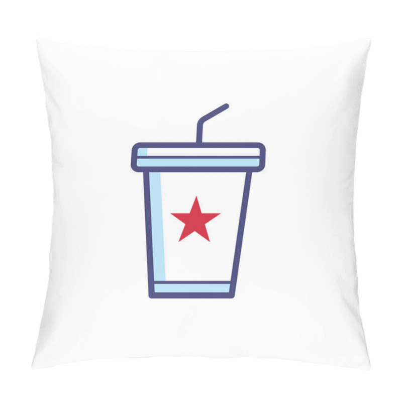 Personality  Soft Drink, Vector Illustration Pillow Covers