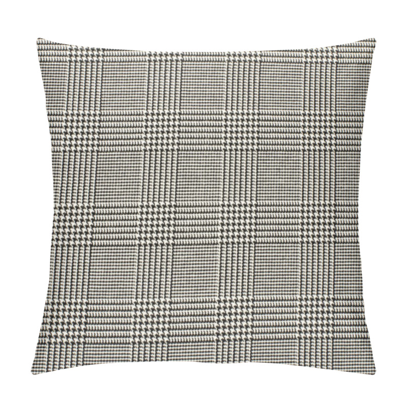 Personality  Black And White Houndstooth Pattern In Squares. Pillow Covers