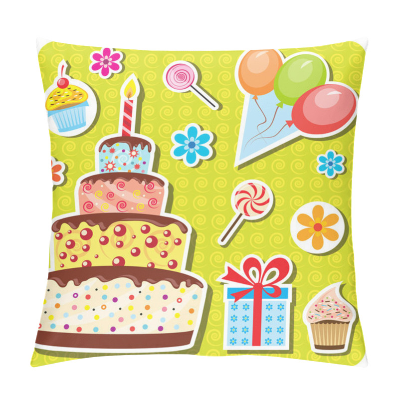 Personality  Vector Birthday Party Set Pillow Covers