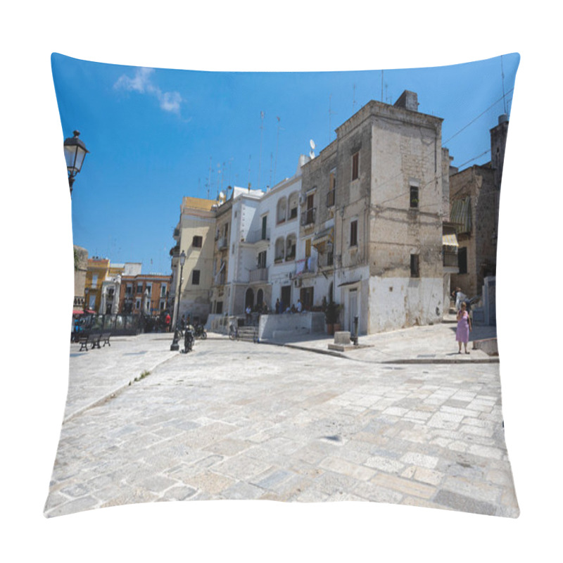 Personality  BARI, ITALY, JULY 9, 2022 - View Of The Historic Center Of Bari (Bari Vecchia), Puglia, Italy Pillow Covers