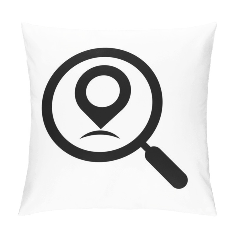 Personality  Local Business Search, Simple Vector Illustration Pillow Covers