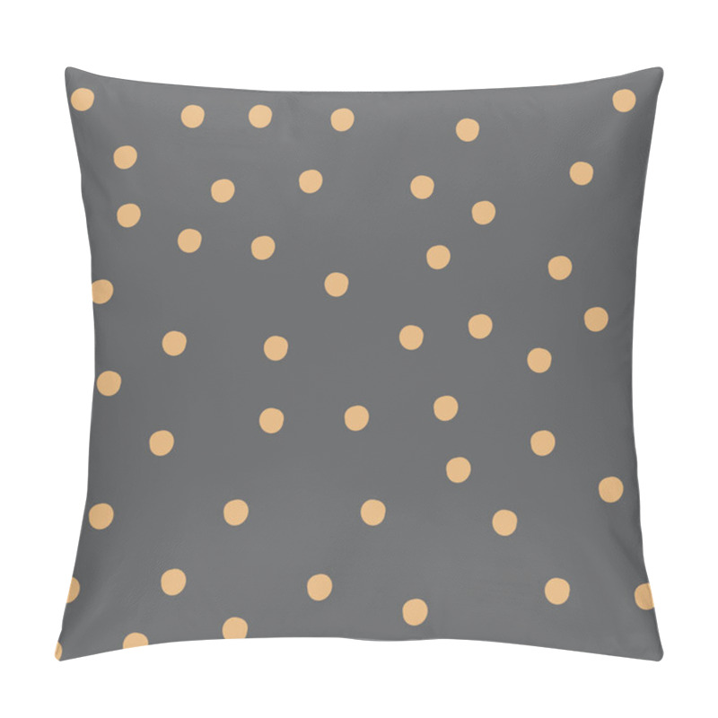 Personality  Snow Blizzard Hand Drawn Dots Asymmetrical Seamless Pattern, Dotted Swiss Pillow Covers