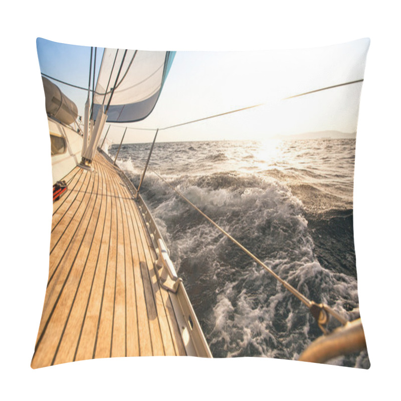 Personality  Yacht, Sailing Regatta. Pillow Covers