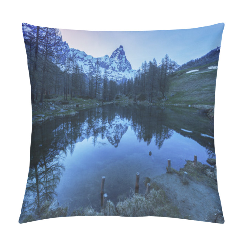 Personality  Matterhorn Reflected In Blue Lake Pillow Covers