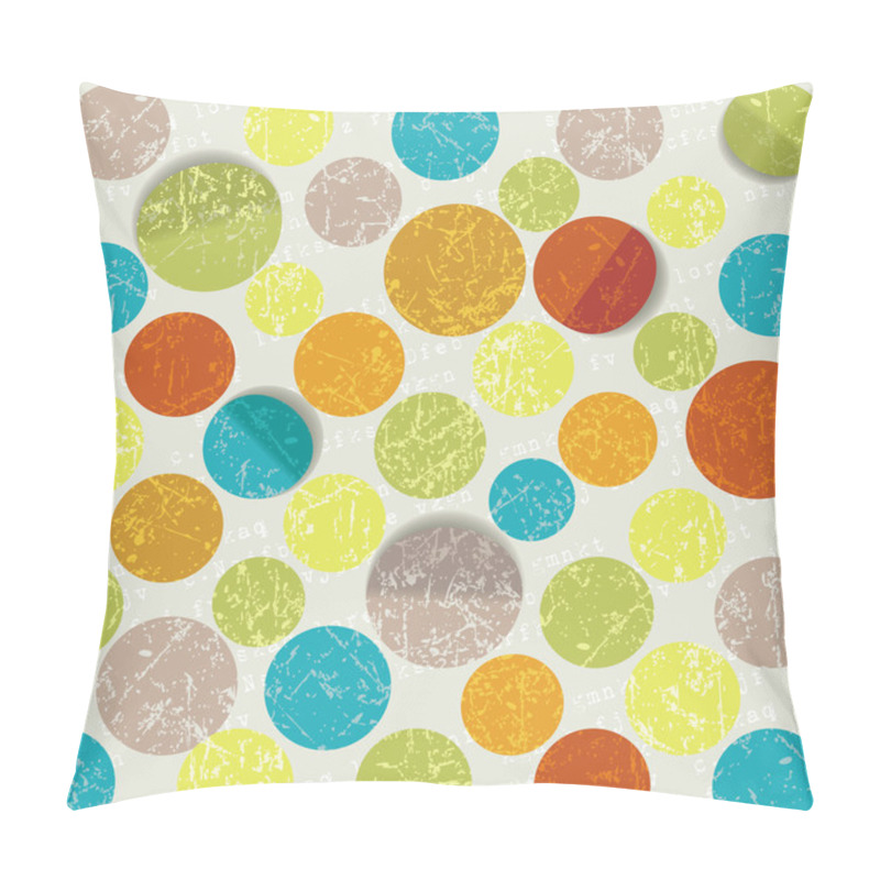 Personality  Retro Circle Pattern Background Pillow Covers