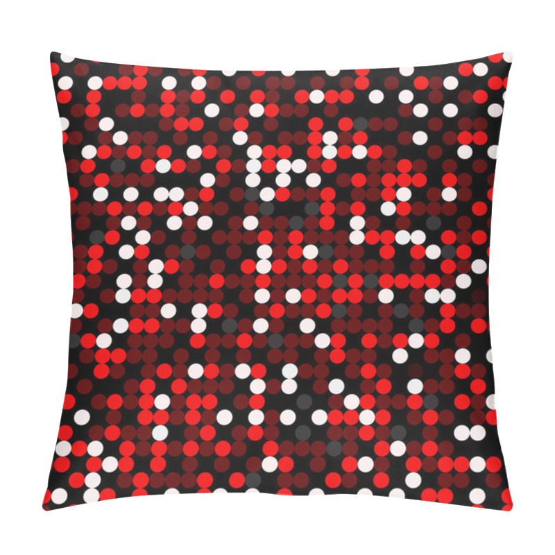 Personality  Small Circles On A Black Background Seamless Geometric Pattern Pillow Covers