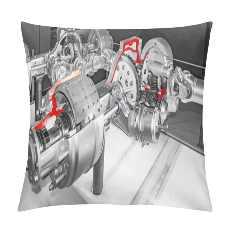 Personality  Internal Parts Of Truck Engine And System Pillow Covers