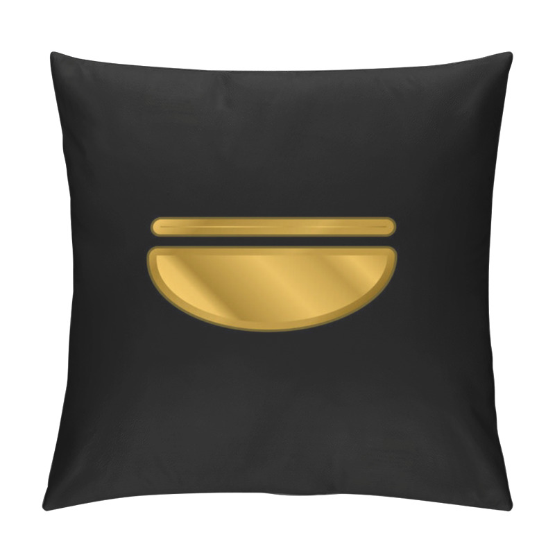 Personality  Balance Gold Plated Metalic Icon Or Logo Vector Pillow Covers