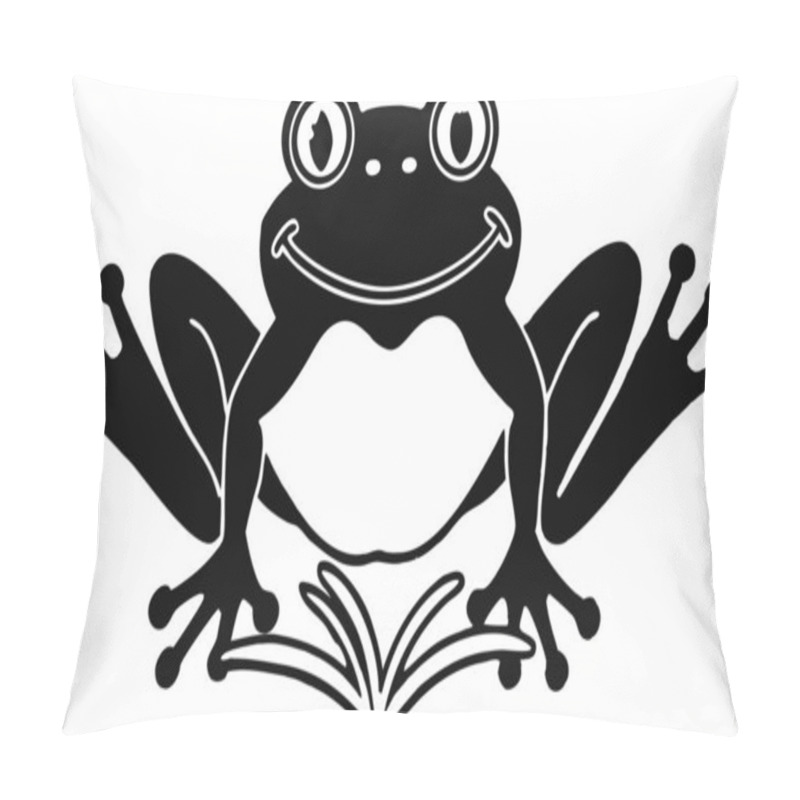 Personality  Discover A Charming Collection Of Animal Silhouettes Featuring An Adorable Piglet, A Cheerful Singing Bird, A Graceful Butterfly, And A Smiling Starfishall On A Clean White Background Pillow Covers