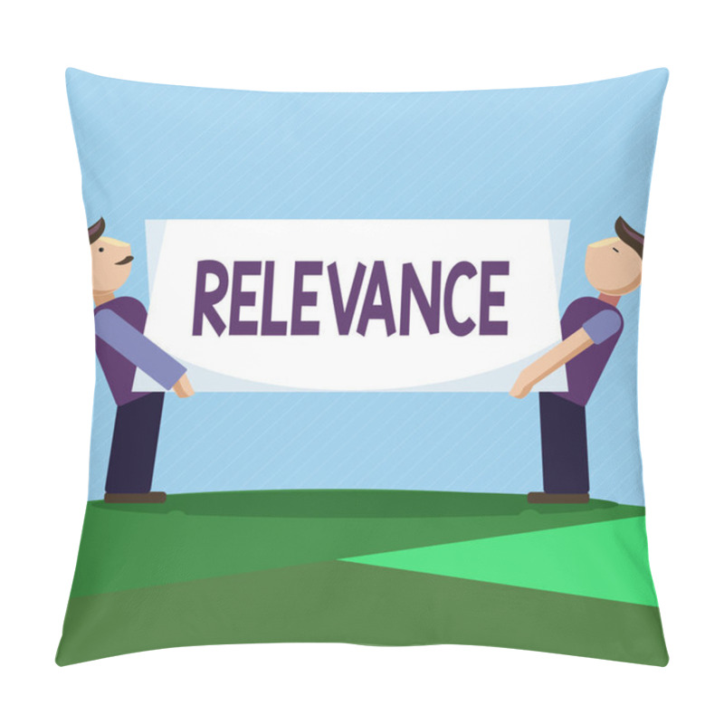 Personality  Conceptual Hand Writing Showing Relevance. Business Photo Text Being Closely Connected Appropriate Important Information Pillow Covers