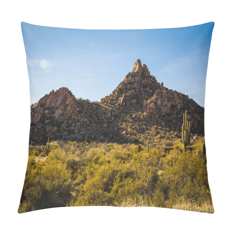 Personality  Pinnacle Peak In Scottsdale, Arizona Pillow Covers