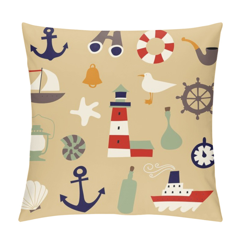 Personality  Cute Nautical  Set Pillow Covers