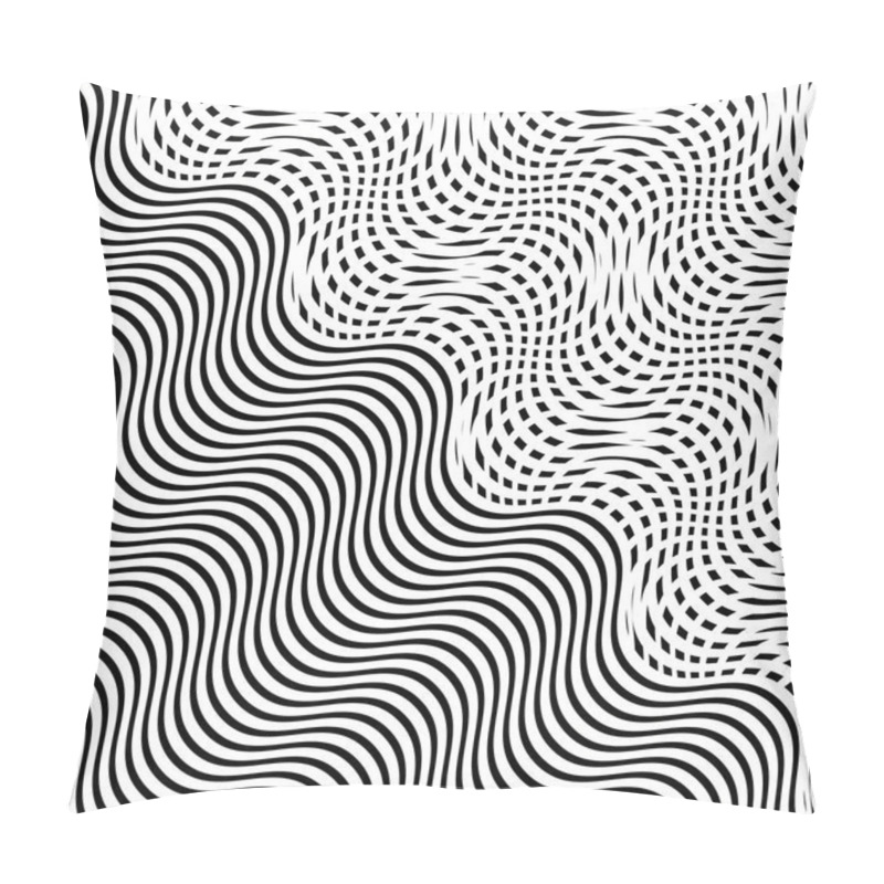 Personality  Interlace, Interlocking Lines. Curve, Flex Intersecting Lines Gr Pillow Covers