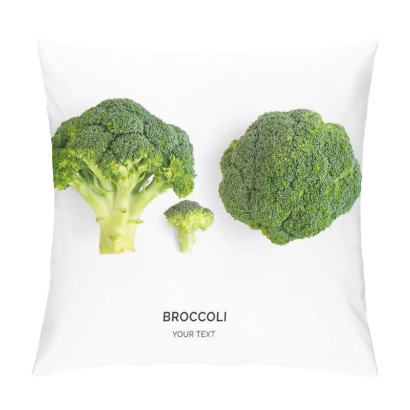 Personality  Side And Above View Of Broccoli Pillow Covers