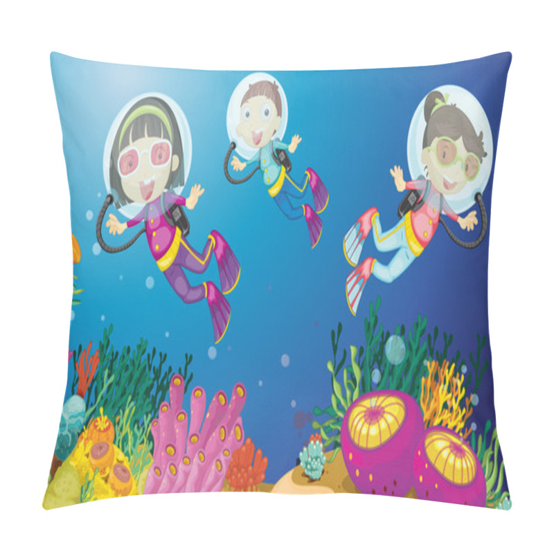 Personality  Kids Underwater Pillow Covers