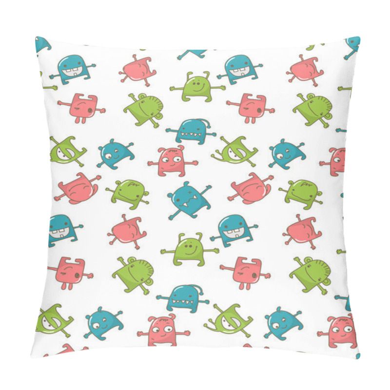 Personality  Cute Monster Hugs Seamless Pillow Covers