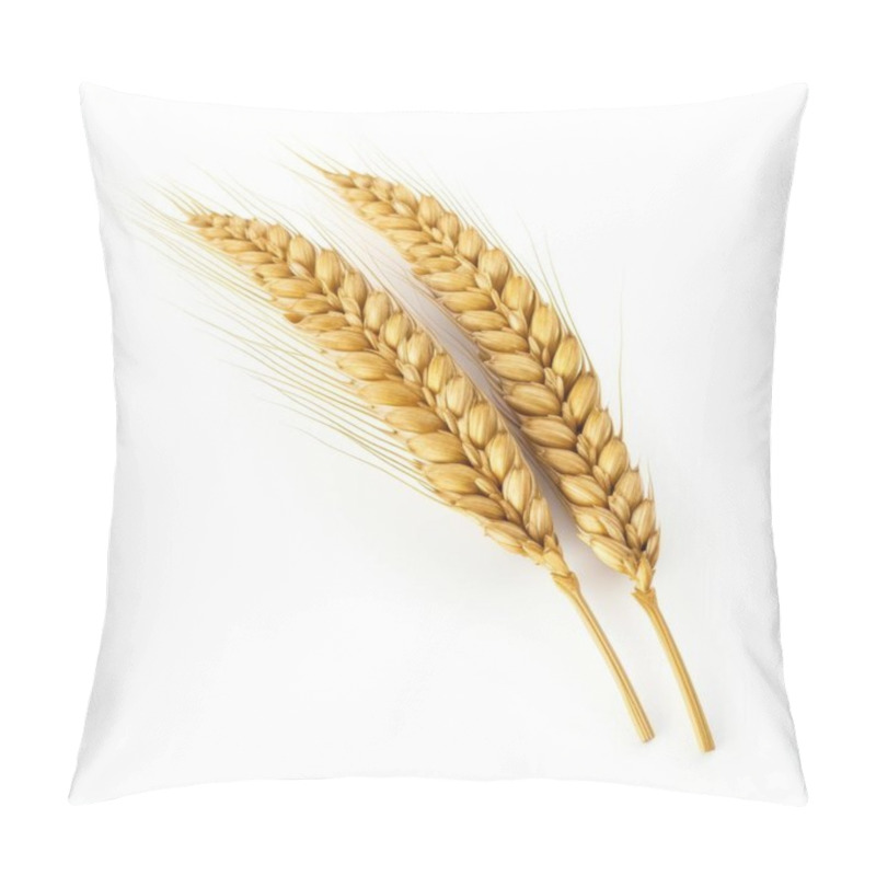 Personality  Golden Wheat Ears Arranged Elegantly, Symbolizing Harvest And Abundance. Pillow Covers