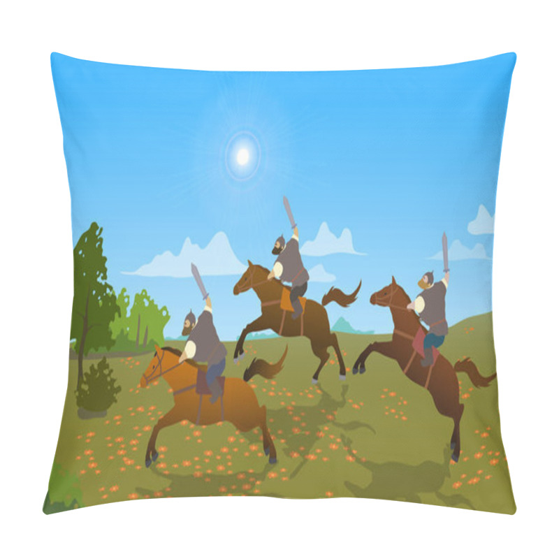 Personality  Set-cartoon-character-Russia-hero-old-national-legends-11 Pillow Covers