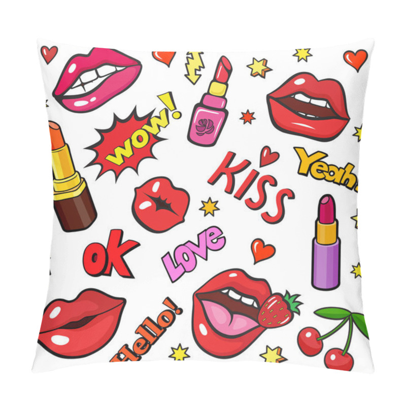 Personality  Pop Art Style Badges Pillow Covers