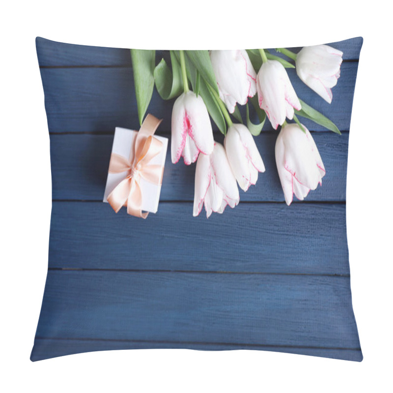 Personality  Bouquet Of Fresh Tulips  Pillow Covers