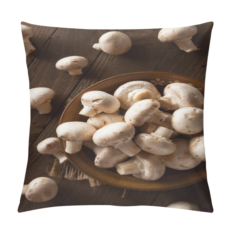 Personality  Raw Organic White Mushrooms Pillow Covers