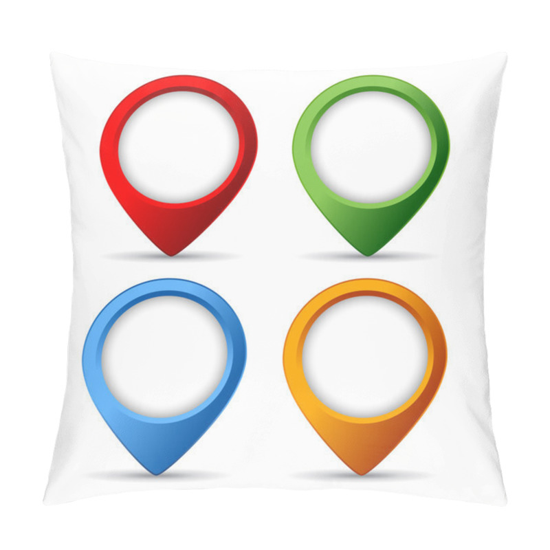 Personality  Map Markers Pillow Covers