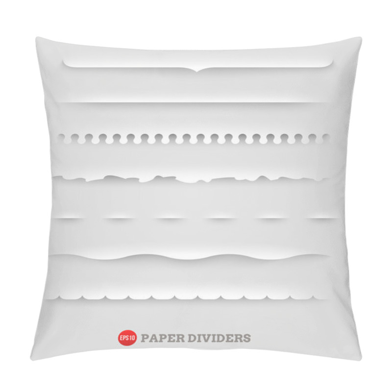 Personality  Vector Set Of Paper Decorative Dividers Pillow Covers