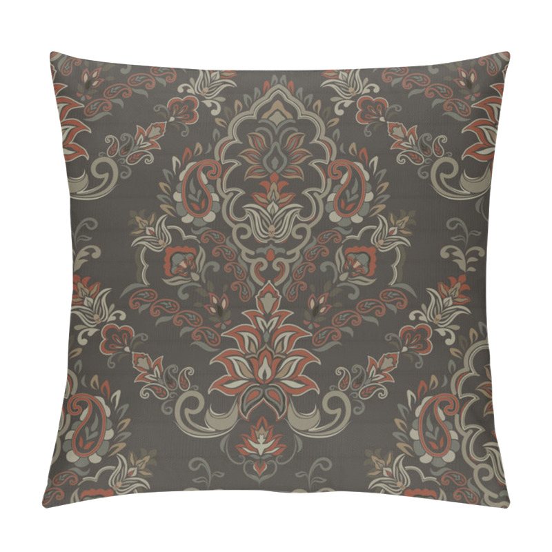 Personality  Motifs African Boho Paisley Floral Ikat Pattern Embroidery Border. Ethnic Ikat Floral Ethnic Indian Pattern Ikat Pattern Ethnic Pattern.Border Indian Floral Aztec Embroidery Border Seamless Patterns. Pillow Covers