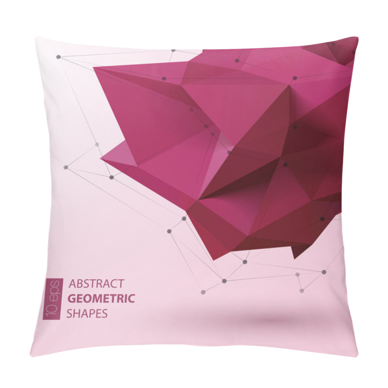 Personality  Abstract Triangles Space Low Poly. Pillow Covers