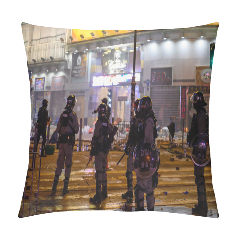 Personality  The Second Day Of The Siege Of PolyU. Public Trying To Rescus Pr Pillow Covers