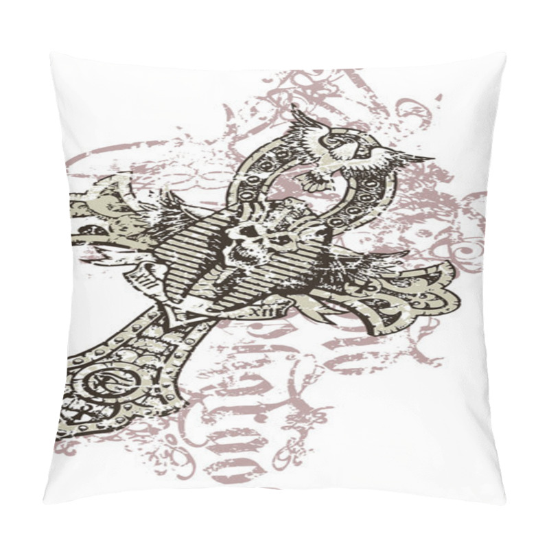 Personality  Skull In Pharaoh Style Pillow Covers