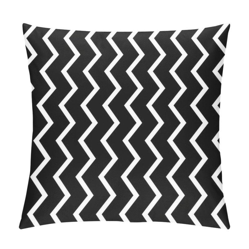 Personality  Wavy, Zigzag Vertical Lines In Parallel Fashion. Pillow Covers