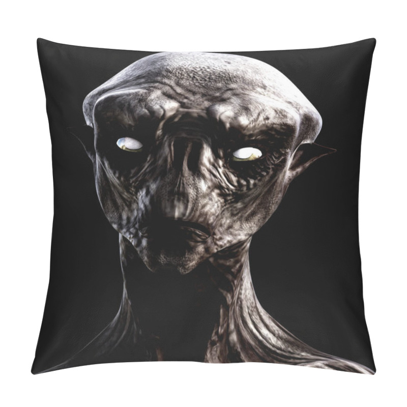 Personality  Digital 3D Illustration Of A Creepy Creature Pillow Covers