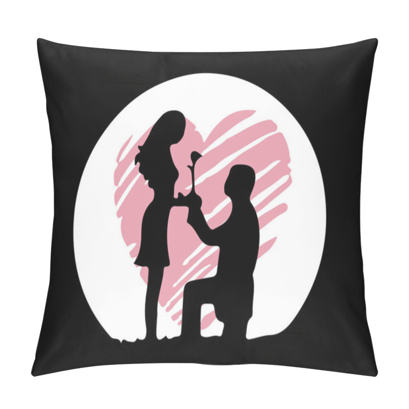 Personality  Romantic And Heart. Vector Illustration For Holiday Design Pillow Covers