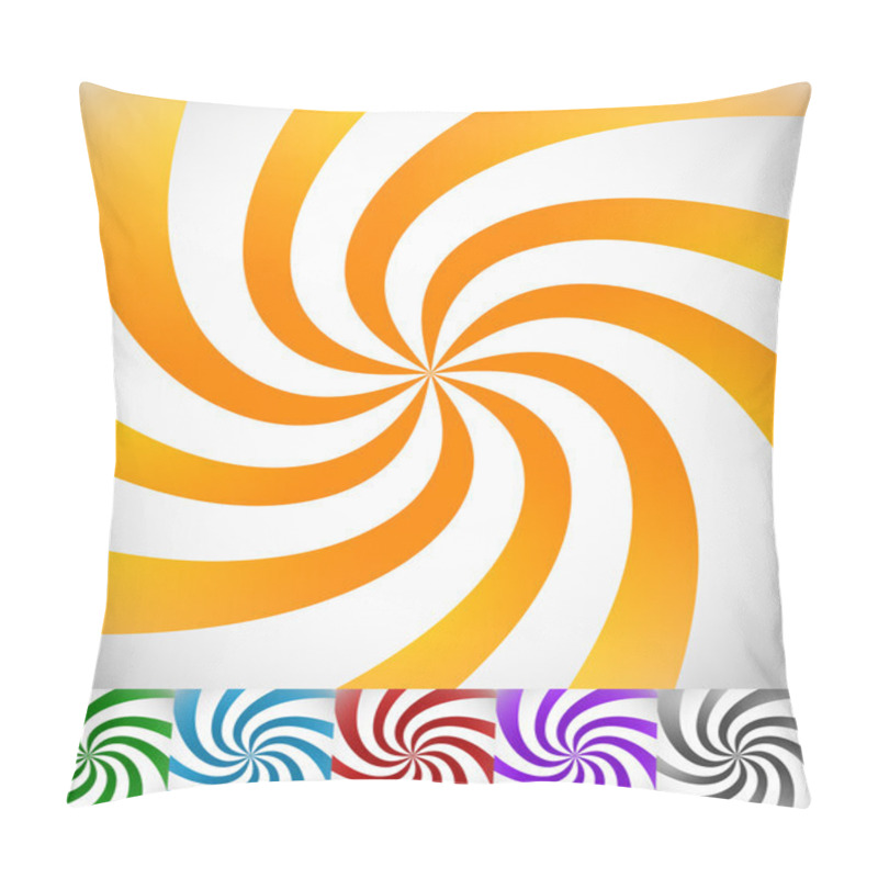 Personality  Swirling, Rotating  Stripe Patterns Pillow Covers